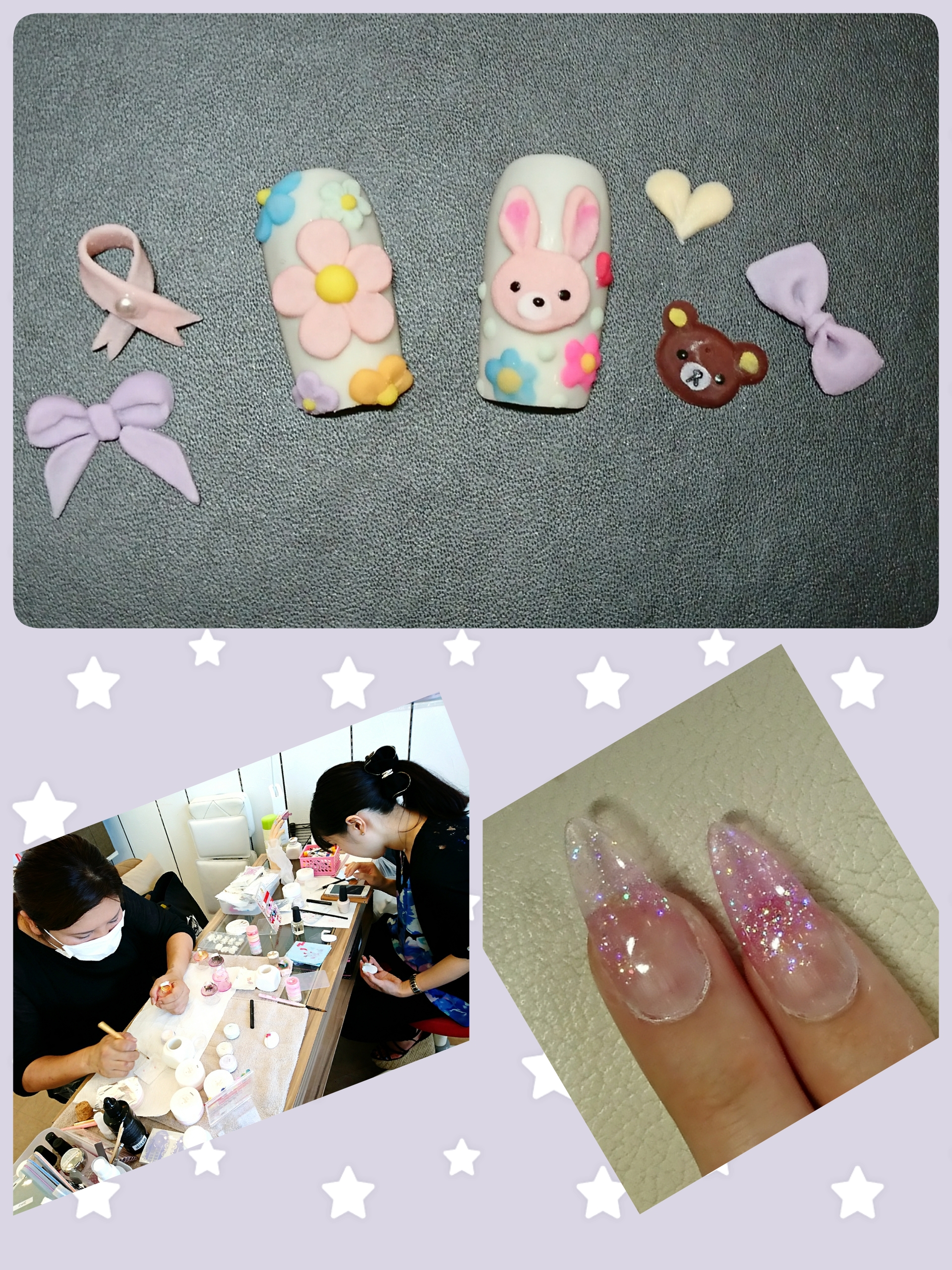 和歌山校 デザインスカルプチュアとエンボス3 アート 和歌山のネイルスクールはサンミーゴ